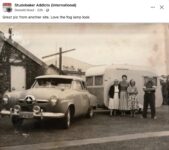 1950 ca. STUDEBAKER pulling trailer FB