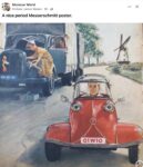 1950s ca. MESSERSCHMITT 3-Wheeler ad FB