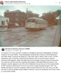 1950s ca. Minneapolis, MN Twin City Line trolley on Bryant Avenue Fb