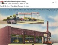 1955 ca. STUDEBAKER Koehler Brothers postcard FB
