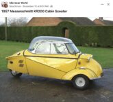 1957 MESSERSCHMIDT KR200 Cabin Scooter 3-Wheeler FB
