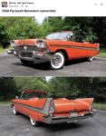 1958 PLYMOUTH Belvedere convertible FB