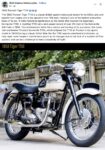 1958 TRIUMPH Tiger T110 motorcycle FB