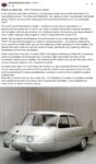 1960 PININFARINA X Sedan concept 3-Wheeler FB