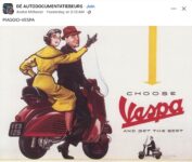 1962 ca. VESPA scooter ad FB