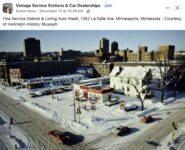 1970 ca. Minneapolis, MN FINA Gas Station FB