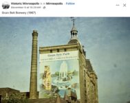 1971 Minneapolis, MN Grain Belt Brewery FB