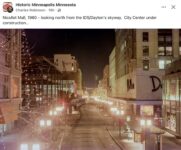 1980 Minneapolis, MN Nicollet Mall FB