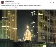 1988 ca. Minneapolis, MN Foshay Tower at night FB