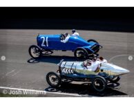 2024 6 15 Indianapolis IN IMS SVRA SpeedTour Ragtime Racers 1916 HUDSON Super Six Car 21 and 1917 HALL SCOTT Racer Car 9 Josh Williams photo screenshot