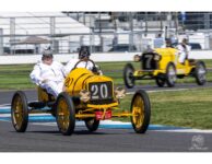 2024 6 15 Indianapolis IN IMS SVRA SpeedTour Ragtime Racers 1920 Model T Racer Car 20 and 1920 LEXINGTON Pikes Peak Racer Car 7 John Chilton photo screenshot