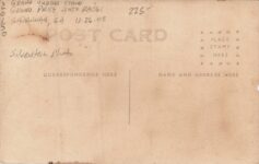 1908 11 26 Grand Prize Auto Races Judges Stand Silverstein RPPC back screenshot