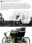 1901 3 9 Olds Motor Vehicle factory fire FB