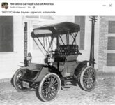 1902 HAYNES-APPERSON 2 Cylinder auto FB