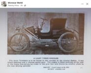 1903 AVON Trimobile 3-Wheeler FB