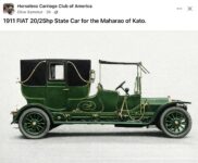 1911 FIAT 20:25 hp State Car FB