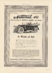 1913 1 16 NATIONAL National “40” A Work of Art ad MOTOR AGE 8.5″×12″ page 86