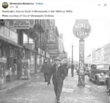 1930s ca. Minneapolis, MN Washington Avenue South FB