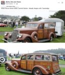 1934 PIERCE-ARROW 836A Cantrell Station Woody Wagon with Travelodge FB