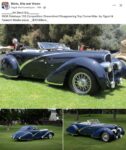 1936 DELAHAYNE 135 Competition Streamlined Disappearing Top Convertible FB