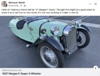 1947 MORGAN F Super 3-Wheeler FB