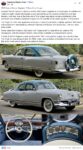 1952 KAISER Deluxe Virginian 2-Door Club Coupe FB