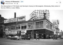 1960 ca. Minneapolis, MN 7th and Hennepin FB