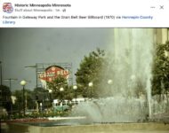 1960s ca. Minneapolis, MN Gateway Park Fountain FB