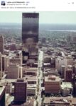 1973 Minneapolis, MN Aerial view South down Nicollet Mall FB