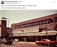 1976 Edina, MN Clancy’s Drug and Toyland FB