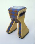 1986 B.B. DIAMOND 37x18x18 linoleum:vinyl:glass:metal Brian Foster Linoleum Art 39