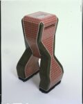 1986 TUBE OF QUESTION 42x16x15 linoleum:vinyl:glass:metal Brian Foster Linoleum Art 13