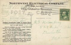 1911 Minneapolis, MN Night Scene Court of Honor RPPC screenshot back