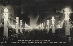 1911 Minneapolis, MN Night Scene Court of Honor RPPC screenshot front