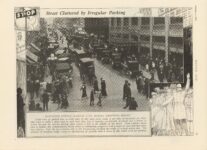 1916 10 5 Street Cluttered by Irregular Parking photo MOTOR AGE 8.75″×12″ page 13
