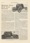 1916 5 11 Monster Cars Hold Few Records article THE AUTOMOBILE 8.5″×11.75″ page 843