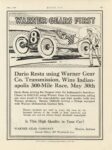 1916 6 1 IND WARNER GEARS FIRST ad MOTOR AGE 8.5″×11.5″ page 68e