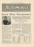 1916 6 1 Indy 500 Resta Wins Sweepstakes article THE AUTOMOBILE 8.75″×12″ page 963