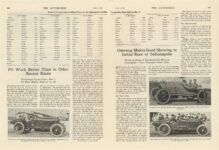 1916 6 1 Indy 500 Resta Wins Sweepstakes article THE AUTOMOBILE 8.75″×12″ pages 966 & 967