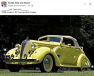 1936 HUDSON 65 Convertible Coupe FB