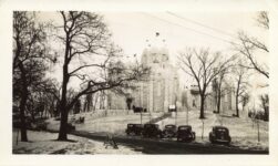 1940-41 St. Paul Winter Carnival Ice Palace Lake Phelan 6″×3.5″ snapshot front