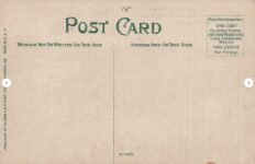 1910 ca. Vanderbilt Cup Race postcard back screenshot