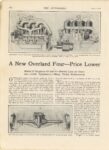 1915 6 3 A New Overland Four — Price Lower article THE AUTOMOBILE 8.75″×12″ page 978