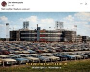 1960s Bloomington, MN Metropolitan Stadium postcard FB