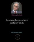 Thomas Sowell Learning begins FB