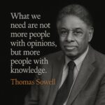 Thomas Sowell people with knowledge FB
