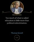 Thomas Sowell political indoctrination FB