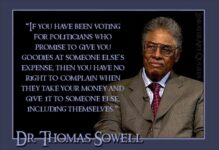 Thomas Sowell politicians selling goodies FB