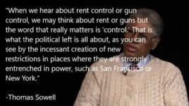 Thomas Sowell rent and gun control FB