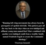 Thomas Sowell running left wing FB